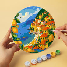 Load image into Gallery viewer, Mini Paint by Numbers Set - Discs Ø7.9" (6 pieces) - Dolce Vita Escape