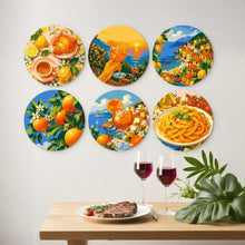 Load image into Gallery viewer, Mini Paint by Numbers Set - Discs Ø7.9" (6 pieces) - Dolce Vita Escape