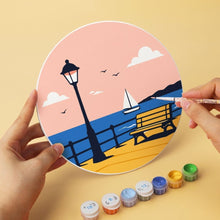Load image into Gallery viewer, Mini Paint by Numbers Set - Discs Ø7.9" (6 pieces) - Places to Wander
