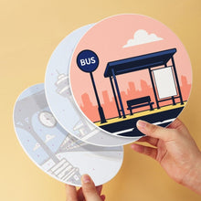Load image into Gallery viewer, Mini Paint by Numbers Set - Discs Ø7.9" (6 pieces) - Places to Wander