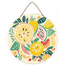 Load image into Gallery viewer, Paint by numbers on Wood Slice - Fruits