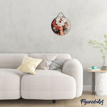 Load image into Gallery viewer, Paint by numbers on Wood Slice - Beauty Behind Flowers