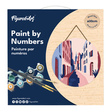 Load image into Gallery viewer, Paint by numbers on Wood Slice - Buildings
