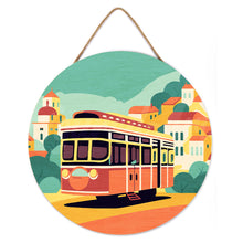 Load image into Gallery viewer, Paint by numbers on Wood Slice - Lisbon