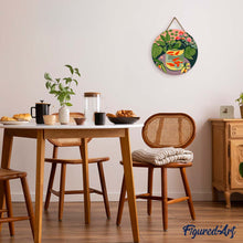 Load image into Gallery viewer, Paint by numbers on Wood Slice - Goldfish - Matisse