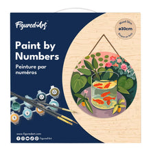 Load image into Gallery viewer, Paint by numbers on Wood Slice - Goldfish - Matisse