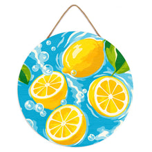 Load image into Gallery viewer, Paint by numbers on Wood Slice - Citrus Breeze