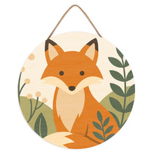 Load image into Gallery viewer, Paint by numbers on Wood Slice - Fox