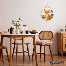 Load image into Gallery viewer, Paint by numbers on Wood Slice - Fox