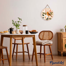 Load image into Gallery viewer, Paint by numbers on Wood Slice - Magnolia Songbird
