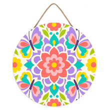 Load image into Gallery viewer, Paint by numbers on Wood Slice - Butterfly Mandala