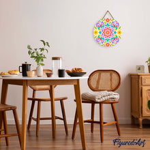 Load image into Gallery viewer, Paint by numbers on Wood Slice - Butterfly Mandala