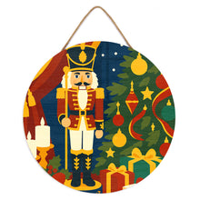 Load image into Gallery viewer, Paint by numbers on Wood Slice - Christmas Nutcracker
