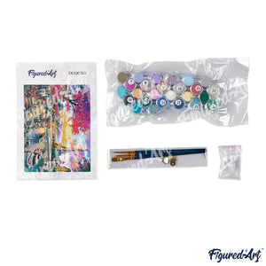 paint by numbers | full moon and beach front | new arrivals landscapes easy | FiguredArt