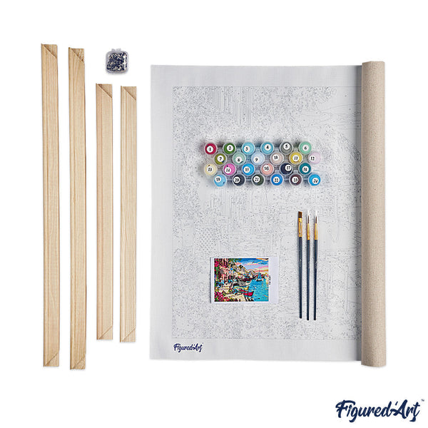 paint by numbers | Pink & White Peonies | advanced flowers | FiguredArt