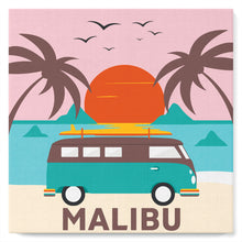 Load image into Gallery viewer, Mini Paint by numbers 8"x8" framed - Malibu Sunset