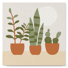 Load image into Gallery viewer, Mini Paint by numbers 8"x8" framed - Three plant pots