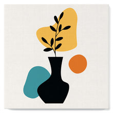 Load image into Gallery viewer, Mini Paint by numbers 8"x8" framed - Abstract Plant Pot Set 1 of 3