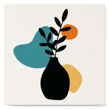 Load image into Gallery viewer, Mini Paint by numbers 8"x8" framed - Abstract Plant Pot Set 2 of 3