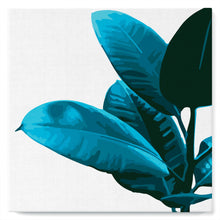 Load image into Gallery viewer, Mini Paint by numbers 8"x8" framed - Rubber Plant Leaves