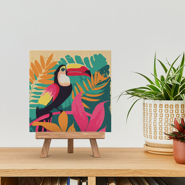 Figured'Art Mini Paint by Numbers Kit for Adults with Frame Abstract Aloe Vera Plant Small Format 8x8 - Craft Art Painting DIY Canvas Already Stretched on a Wooden Frame Figured'Art Mini Paint by Numbers Kit for Adults with Frame Abstract Aloe Vera Plant Small Format 8x8 - Craft Art Painting DIY Canvas Already Stretched on a Wooden Frame