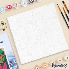 Load image into Gallery viewer, Mini Paint by numbers 8"x8" framed - Tropical Toucan