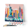 Mini Paint by numbers 8"x8" framed - Travel Poster New York Statue of Liberty