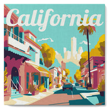 Load image into Gallery viewer, Mini Paint by numbers 8"x8" framed - Travel Poster California Street