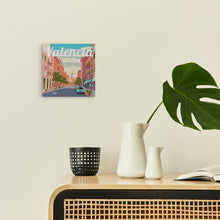Load image into Gallery viewer, Mini Paint by numbers 8"x8" framed - Travel Poster Valencia