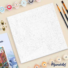Load image into Gallery viewer, Mini Paint by numbers 8"x8" framed - Travel Poster Valencia