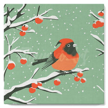 Load image into Gallery viewer, Paint by numbers kit Mini Paint by numbers 8&quot;x8&quot; framed - Winter Redbird Figured&#39;Art