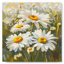 Load image into Gallery viewer, Paint by numbers kit for adults Mini Paint by numbers 8"x8" framed - Daisies Figured'Art
