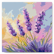 Load image into Gallery viewer, Paint by numbers kit for adults Mini Paint by numbers 8"x8" framed - Lavender Figured'Art
