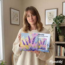 Load image into Gallery viewer, Mini Paint by numbers 8"x8" framed - Lavender