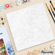 Load image into Gallery viewer, Mini Paint by numbers 8"x8" framed - Capri Floral Lane