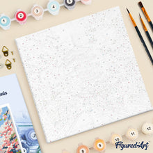 Load image into Gallery viewer, Mini Paint by numbers 8"x8" framed - Kyoto in Bloom