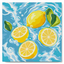 Load image into Gallery viewer, Paint by numbers kit Mini Paint by numbers 8"x8" framed - Citrus Breeze Figured'Art