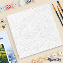 Load image into Gallery viewer, Mini Paint by numbers 8"x8" framed - Water Lilies and Japanese Bridge - Monet