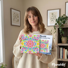 Load image into Gallery viewer, Mini Paint by numbers 8"x8" framed - Butterfly Mandala