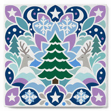 Load image into Gallery viewer, Paint by numbers kit Mini Paint by numbers 8"x8" framed - Christmas Mandala Figured'Art