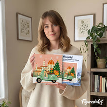 Load image into Gallery viewer, Mini Paint by numbers 8"x8" framed - Christmas in Florence