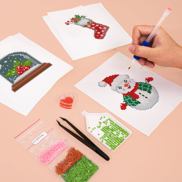 Mini Diamond Painting 6"x8" (6 pieces) - Christmas Classics