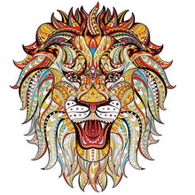 Load image into Gallery viewer, Wooden Puzzle - Angry Lion