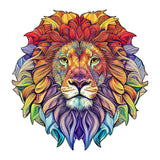 Wooden Puzzle - Colored Lion