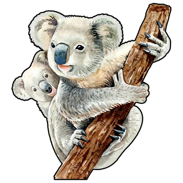 Wooden Puzzle - Koalas on a Branch