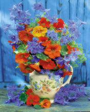 Load image into Gallery viewer, Paint by numbers | Orange and purple bouquet | flowers intermediate new arrivals | Figured'Art