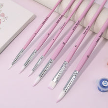 Load image into Gallery viewer, Paint by Numbers Accessories  - Set of 6 Paint Brushes Multisize Figured'Art