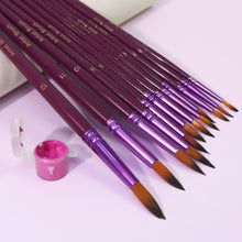 Load image into Gallery viewer, Paint by Numbers Accessories  - Set of 12 Paint Brushes Multisize Figured'Art