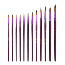 Load image into Gallery viewer, Paint by Numbers Accessories  - Set of 12 Paint Brushes Multisize
