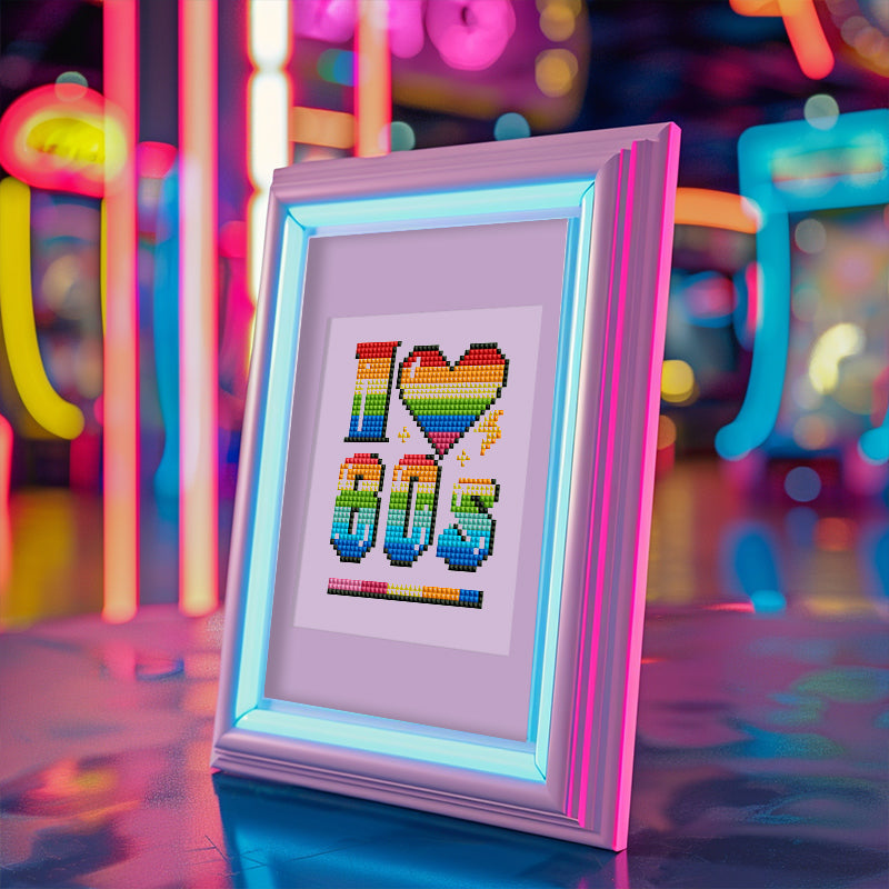 Mini Diamond Painting 3"x5" (12 pieces) - Retro Gaming and Pop Culture